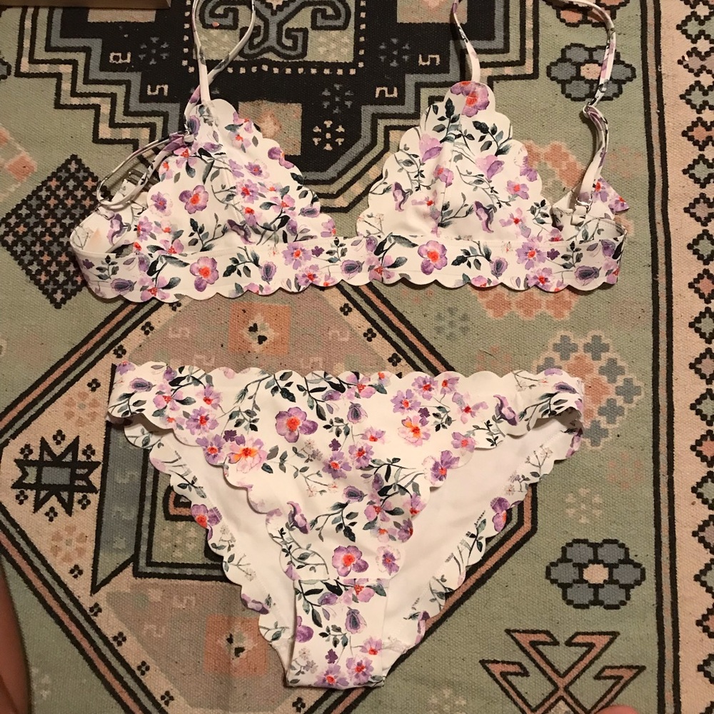 Floral h&m bikini swimsuit